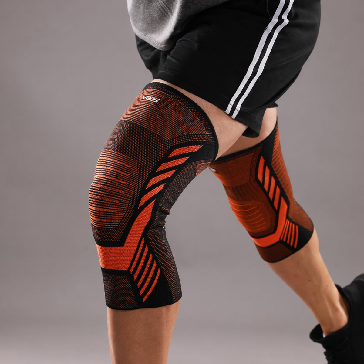VBOSI 1 Pair Breathable Elastic Knee Sleeve with 3D Zoned Knitting