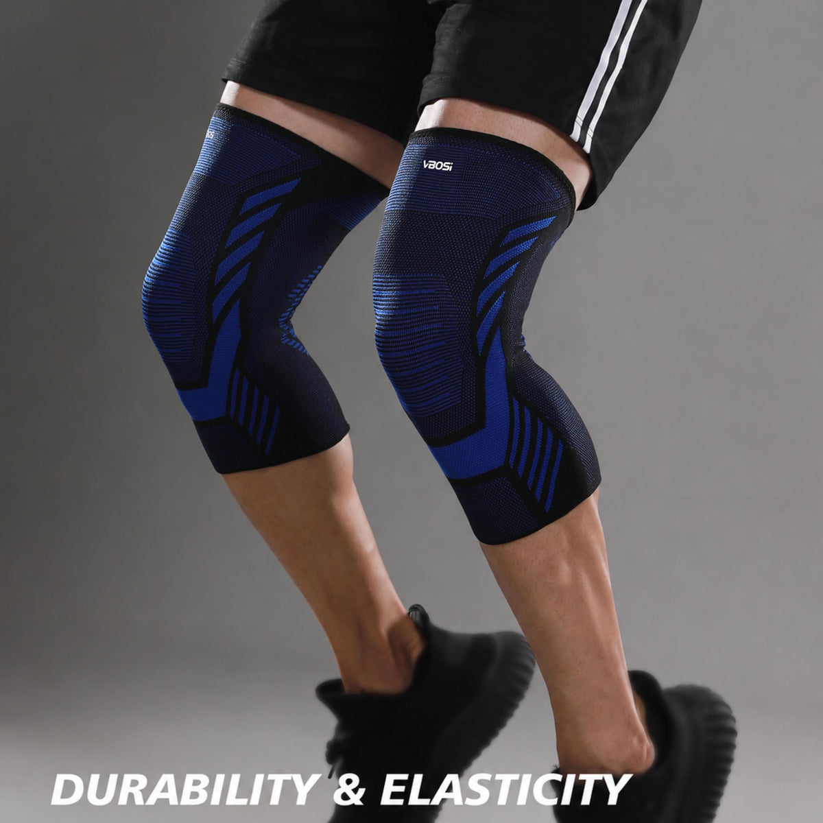 VBOSI 1 Pair Breathable Elastic Knee Sleeve with 3D Zoned Knitting