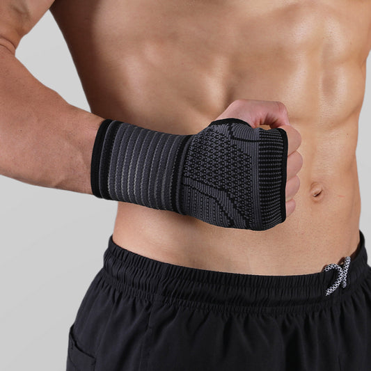 VBOSI Adjustable Knitted Wrist Support with Extended Elastic Compression Strap