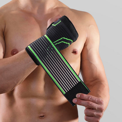 VBOSI Adjustable Knitted Wrist Support with Extended Elastic Compression Strap