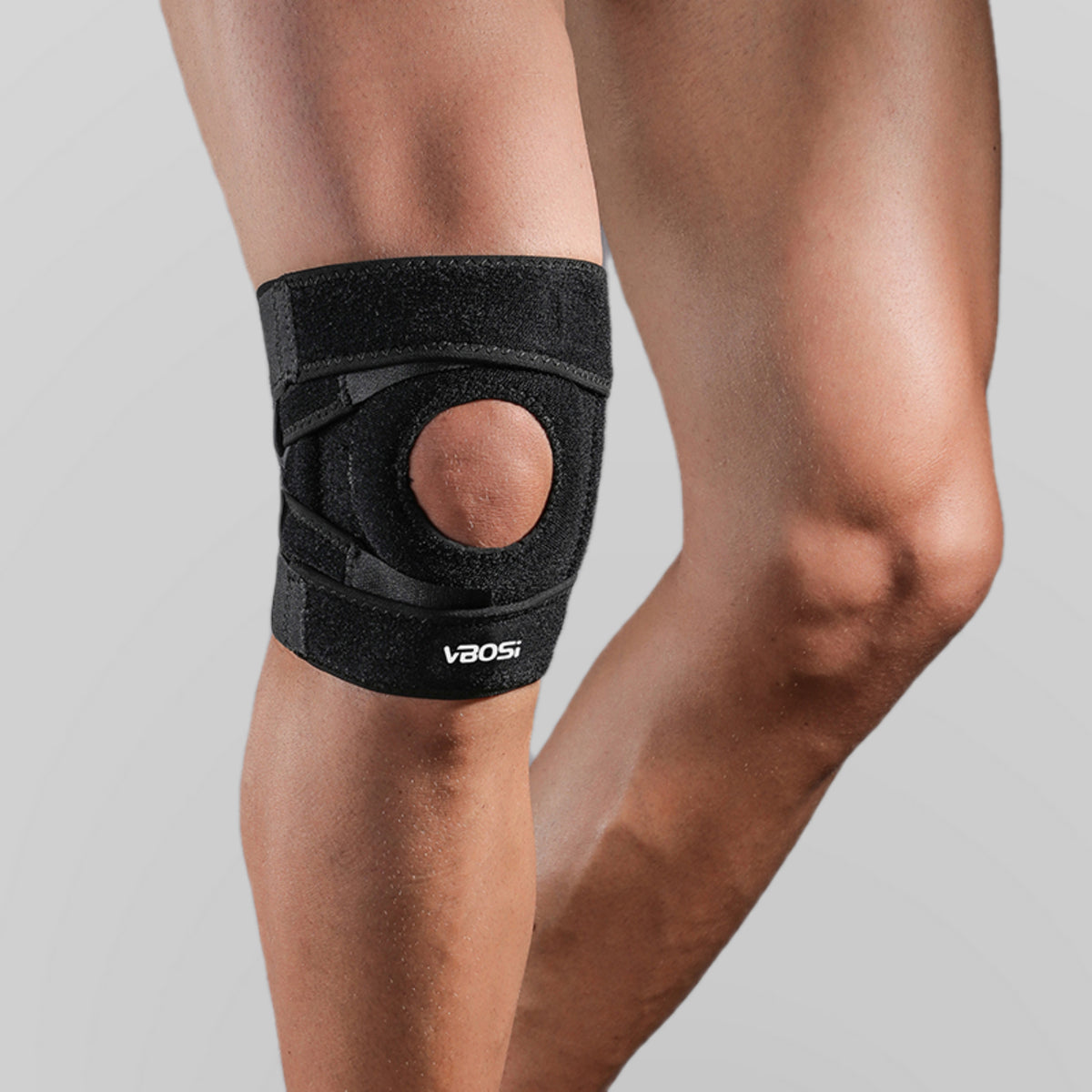 VBOSI Dual Angled-Strap Open Patella Knee Support Brace