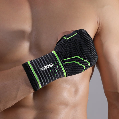 VBOSI Adjustable Knitted Wrist Support with Extended Elastic Compression Strap
