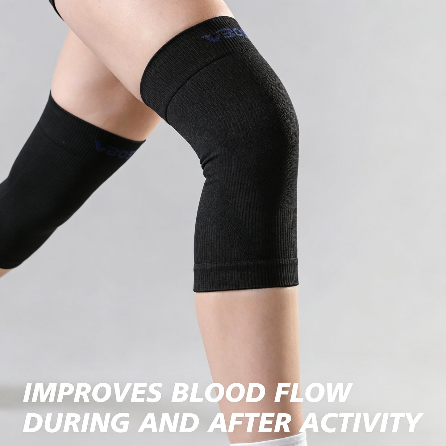 VBOSI 1 Pair Breathable Knitted Knee Sleeve