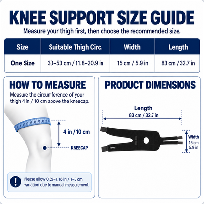 VBOSI Dual Angled-Strap Open Patella Knee Support Brace