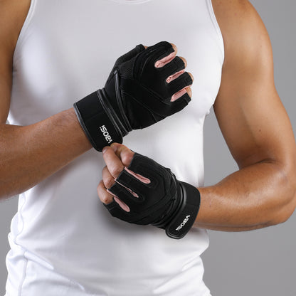 VBOSI Fitness Gloves with Adjustable Strap & Anti-Slip Palm