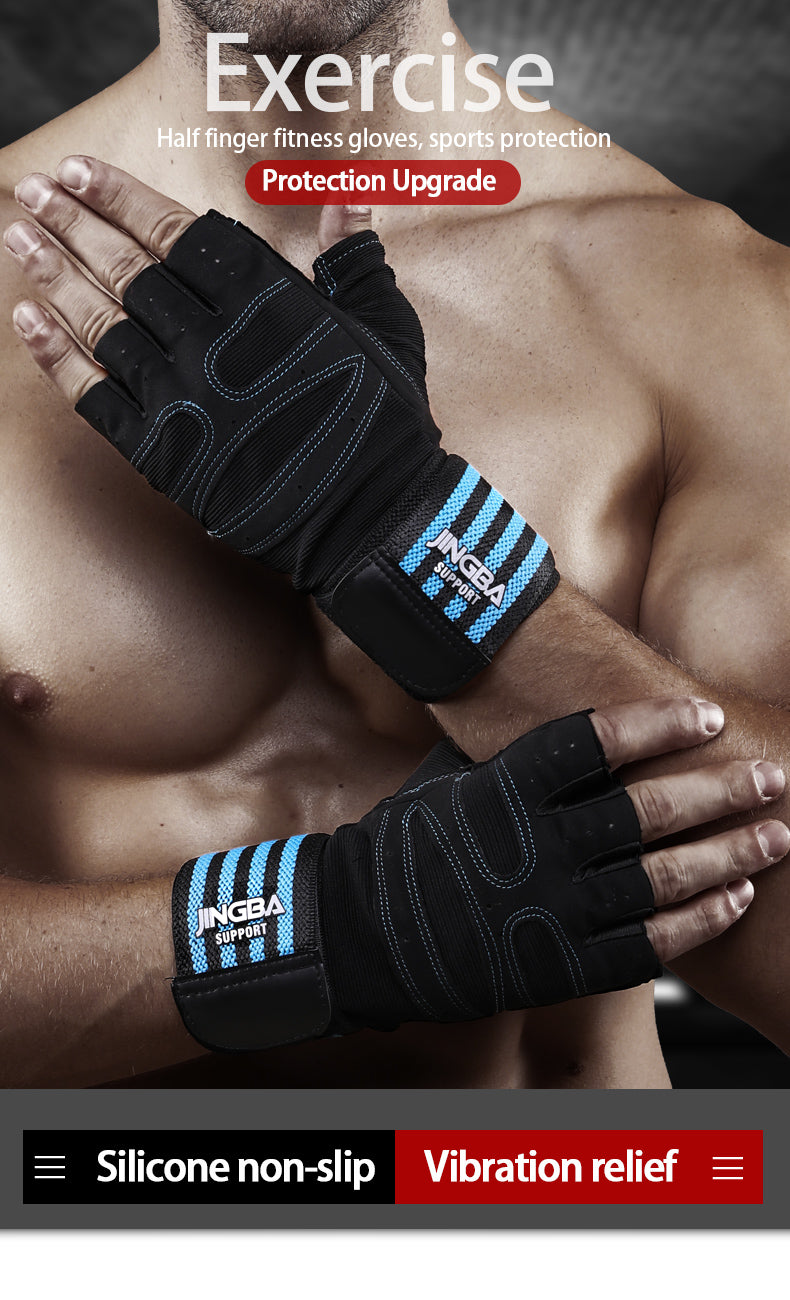 2004 Breathable Anti-slip Sports Gloves for Men and Women
