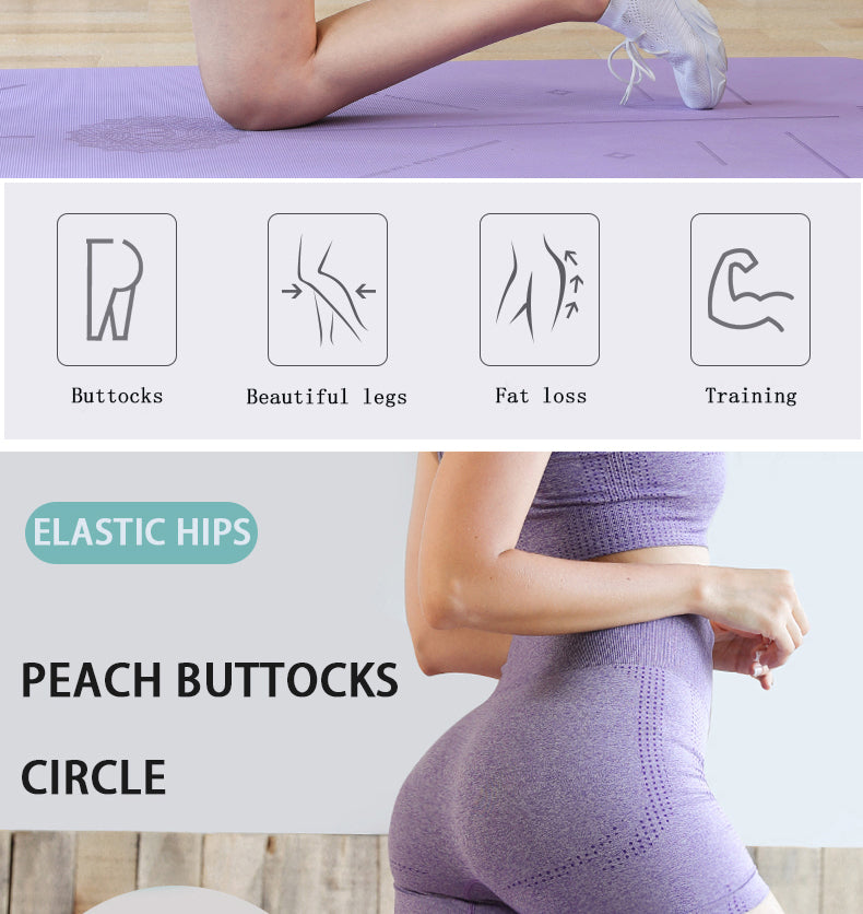 JINGBA SUPPORT 9924 Bandes de résistance en tissu pour les cuisses, les hanches et le butin - Bandes d'exercice élastiques pour le yoga, la gym et le fitness 