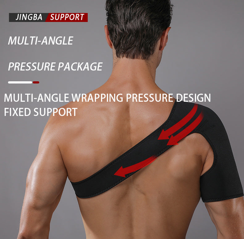 JINGBA SUPPORT 0108 ceinture de soutien d'épaule élastique en néoprène sangle arrière pour la correction de la fixation de l'orthèse de la clavicule de gymnastique