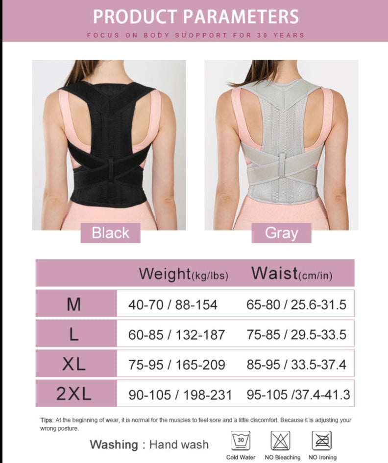 1002 Universal Shoulder Support Back Brace