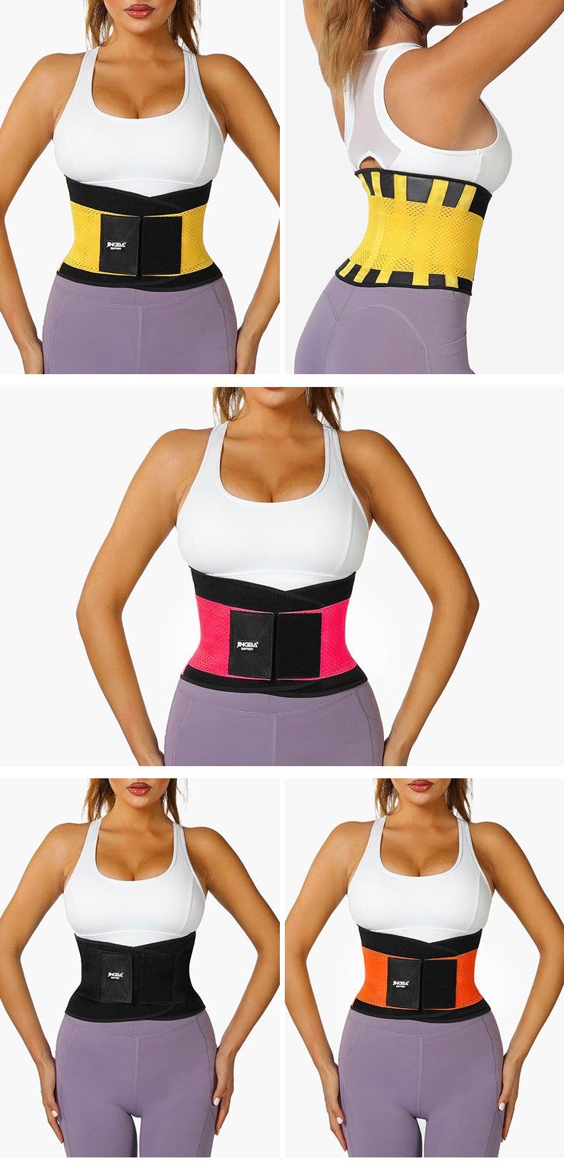 JINGBA SUPPORT 0152 ceinture abdominale taille inférieure ceinture de soutien ceinture de compression ceinture hernie ombilicale bande anti-transpiration