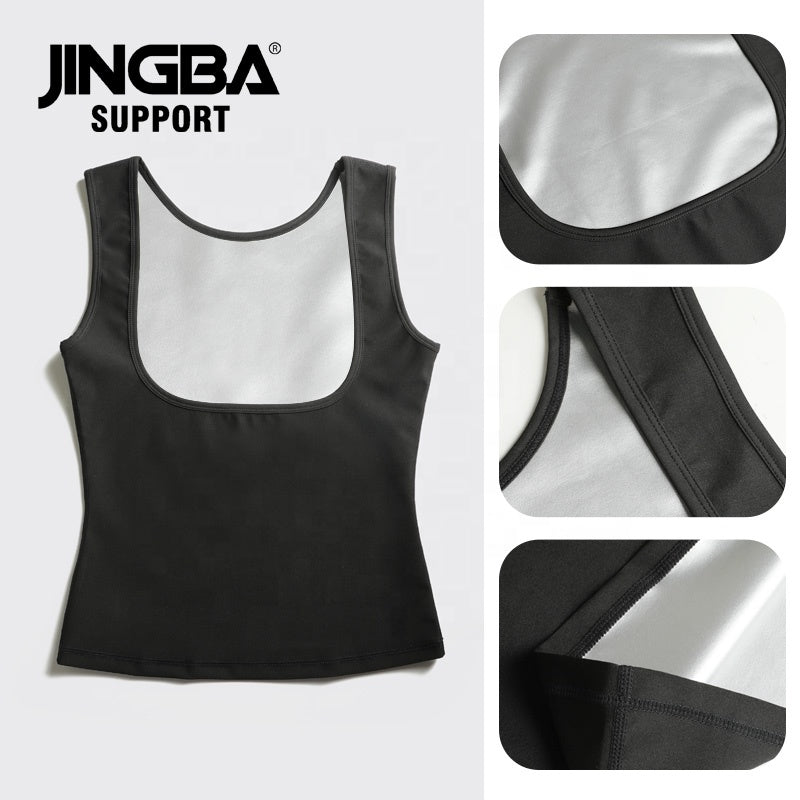 JINGBA SUPPORT 0001 - Débardeur amincissant en néoprène chaud pour homme et femme - Gilet de sauna en sueur pour le sport