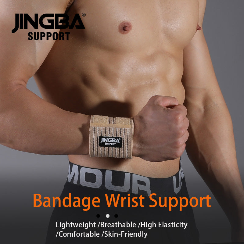 JINGBA SUPPORT 0224 entraînements de Compression gymnastique haltérophilie hommes femmes ajustement mains gauche et droite sangles de poignet