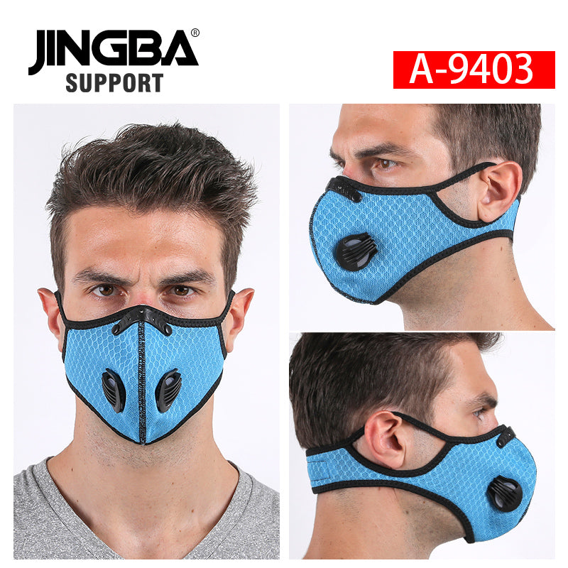 Neoprene Activated Carbon Sports Face Mask with Filter - Anti Dust Cycling, Skiing, Biking