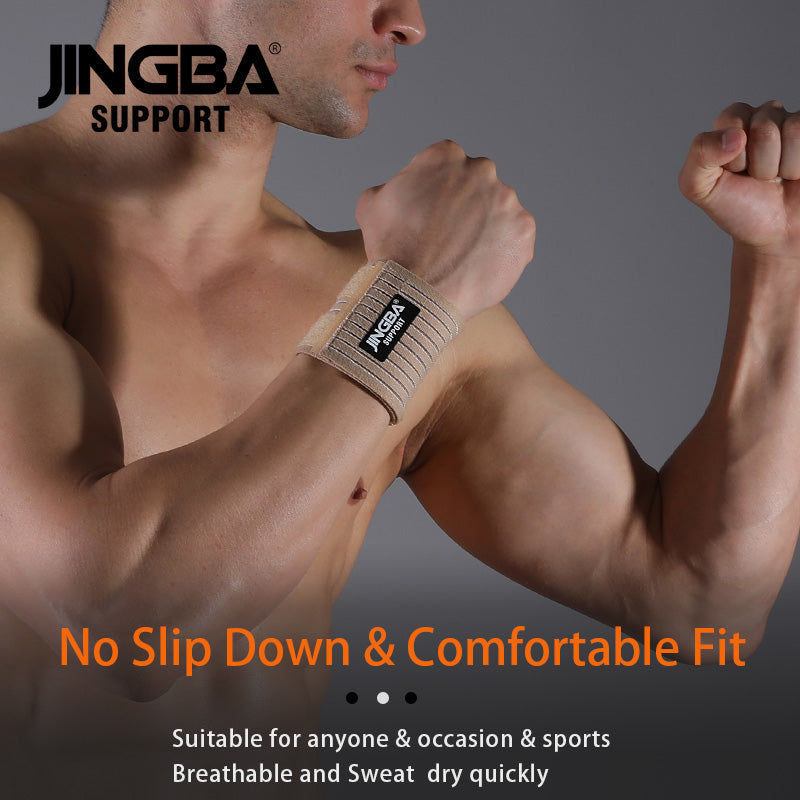 JINGBA SUPPORT 0224 entraînements de Compression gymnastique haltérophilie hommes femmes ajustement mains gauche et droite sangles de poignet