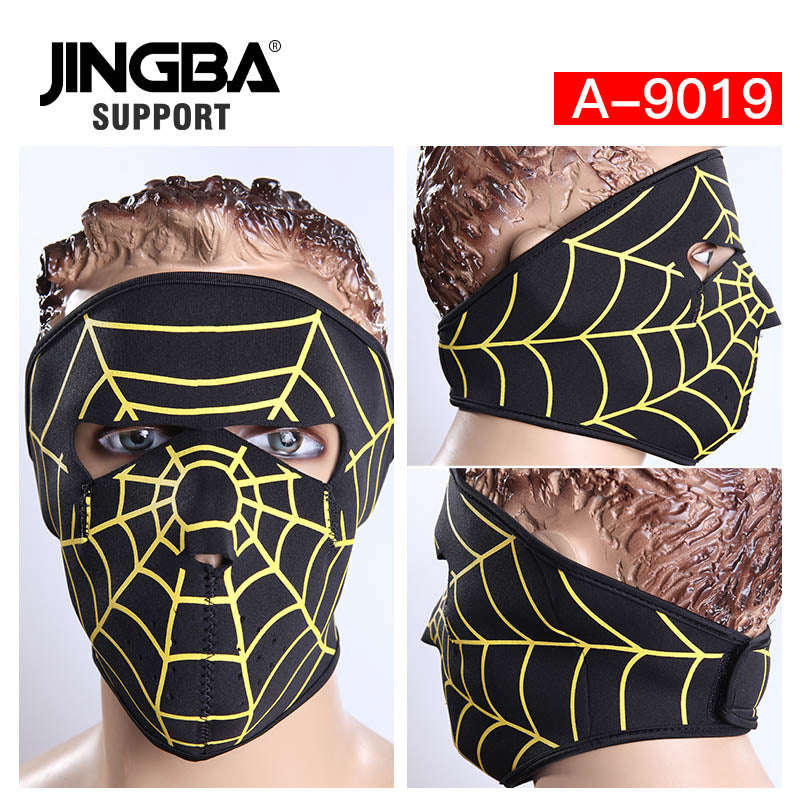 JINGBA 5996 Masque facial tactique intégral pour le sport, la moto, Halloween - Coupe-vent
