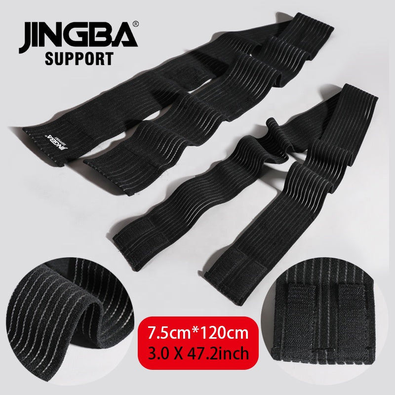 JINGBA SUPPORT 5224 Attelle de soutien du genou pour haltérophilie Super Heavy Duty Fitness Calf Wraps Bandage
