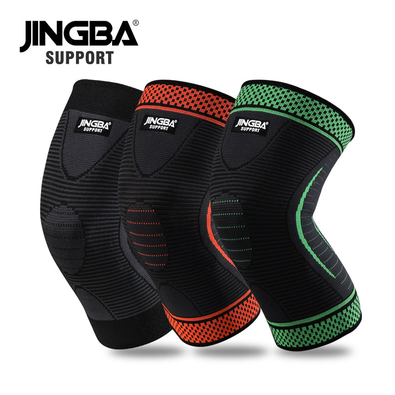 JINGBA SUPPORT 6067 Attelle de compression pour basket-ball à manches élastiques hautes - Protecteur de sport pour hommes et femmes