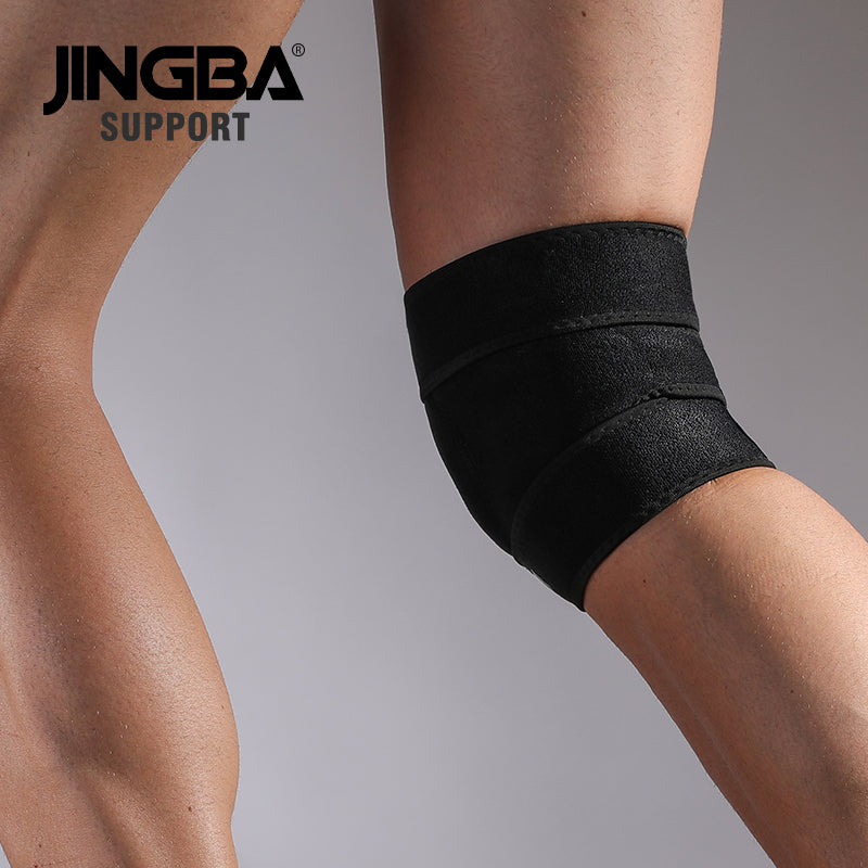 JINGBA SUPPORT 6008 Support de genou en néoprène Attelle de sport réglable Basket-ball Course à pied Genouillère