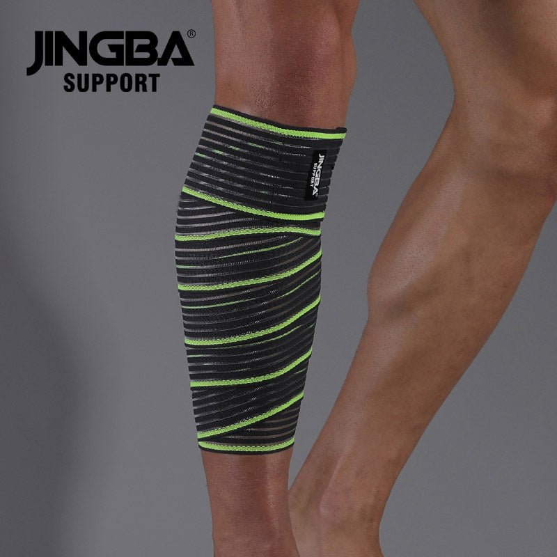 JINGBA SUPPORT 0324 Bandage de Genou de Levage Fitness Super Robuste pour Attelle de Genou de Veau Powerlifting