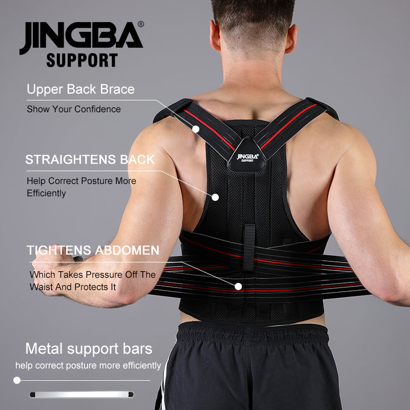 JINGBA SUPPORT 4102 gilet correcteur de Posture améliorer la Posture fournir un soutien lombaire orthèse d'épaule lombaire redresseur de dos