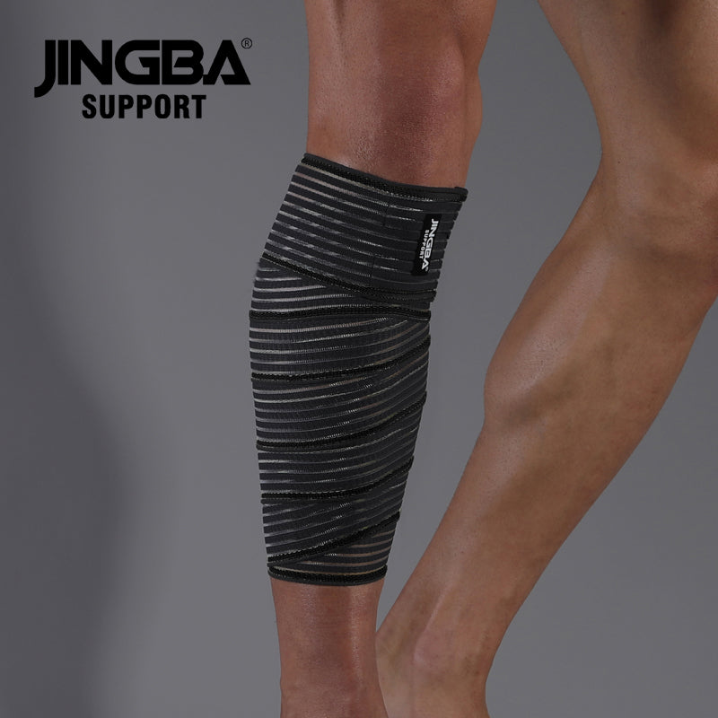 JINGBA SUPPORT 0324 Bandage de Genou de Levage Fitness Super Robuste pour Attelle de Genou de Veau Powerlifting