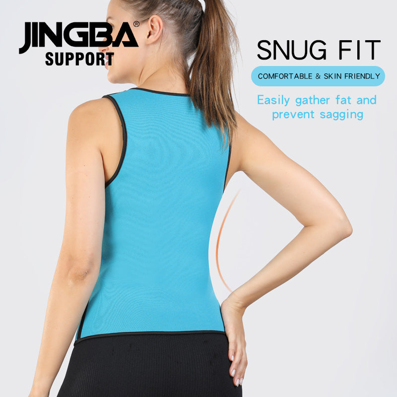 JINGBA SUPPORT 3380 Gym Fitness Néoprène Sport Sweat Vest Sauna Sport Gilet pour Sport Vie Quotidienne
