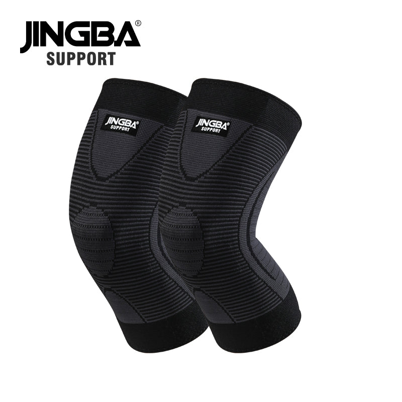 JINGBA SUPPORT 6067 Attelle de compression pour basket-ball à manches élastiques hautes - Protecteur de sport pour hommes et femmes