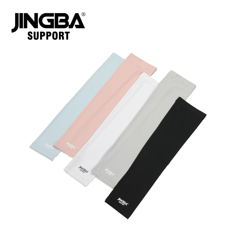 JINGBA SUPPORT 4945 chauffe-bras thermique été refroidissement cyclisme hiver bras manches couvre-bras avec trous pour les pouces pour hommes femmes