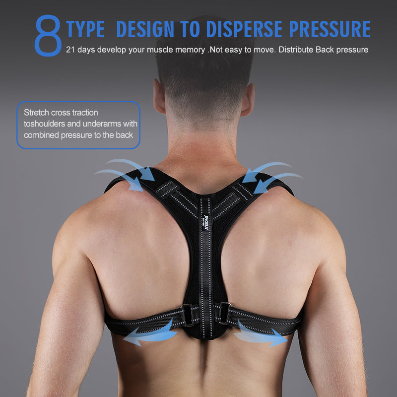 JINGBA SUPPORT 2102 vente chaude de haute qualité réglable unisexe professionnel correcteur de posture dos lisseur