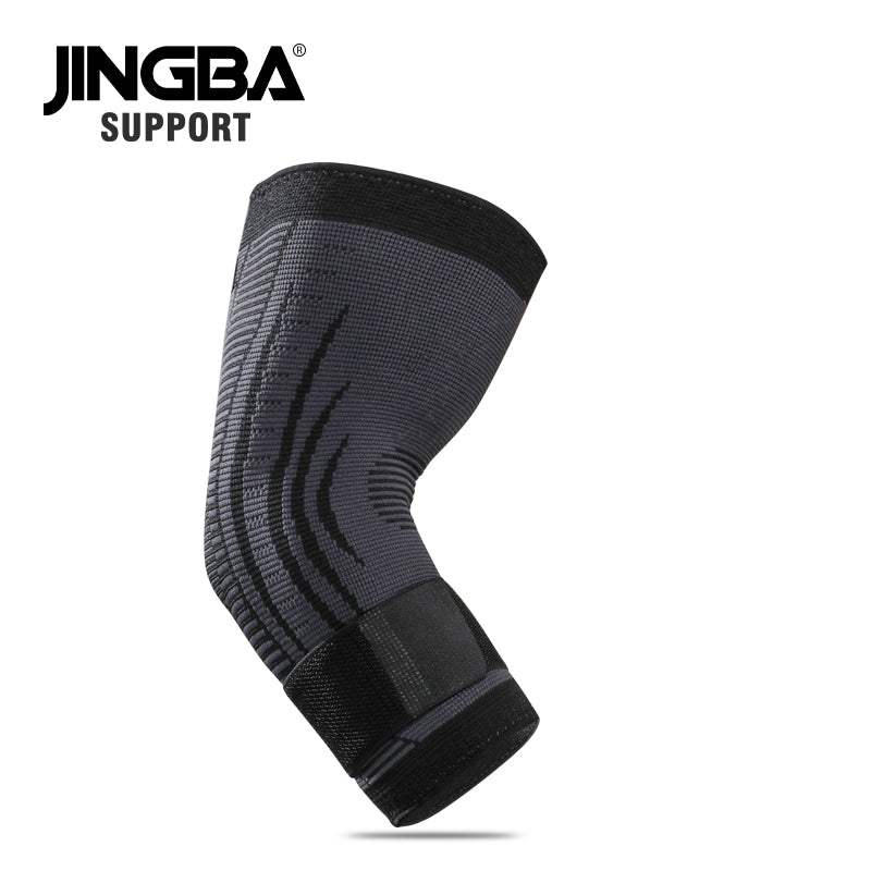 JINGBA SUPPORT 5037 Coudière Nylon Élastique Coudière Baseball Tennis Protection Bandage Baseball Compression bras Manches
