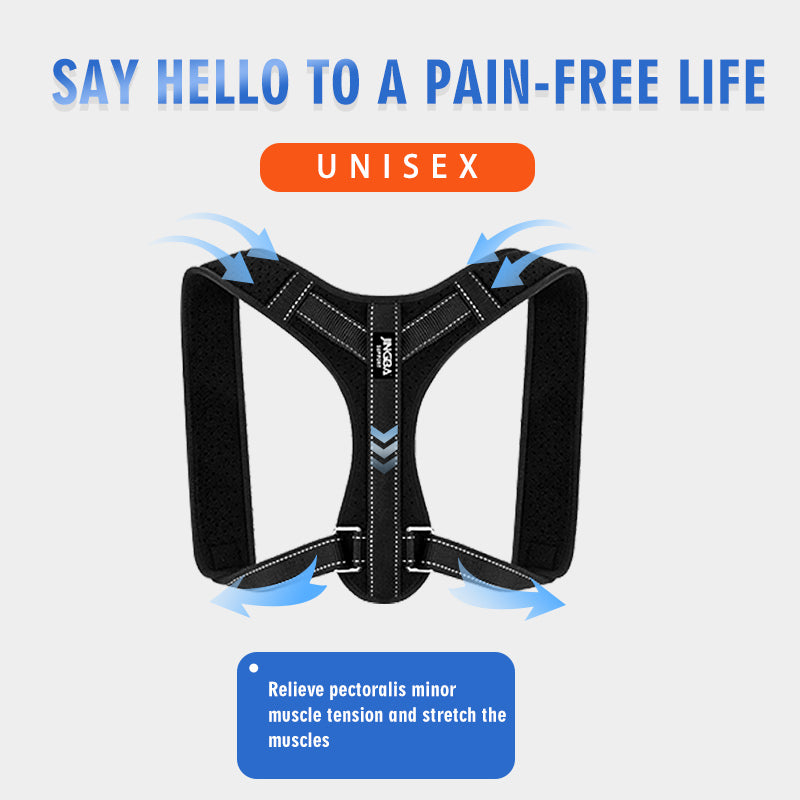 JINGBA SUPPORT 2102 vente chaude de haute qualité réglable unisexe professionnel correcteur de posture dos lisseur