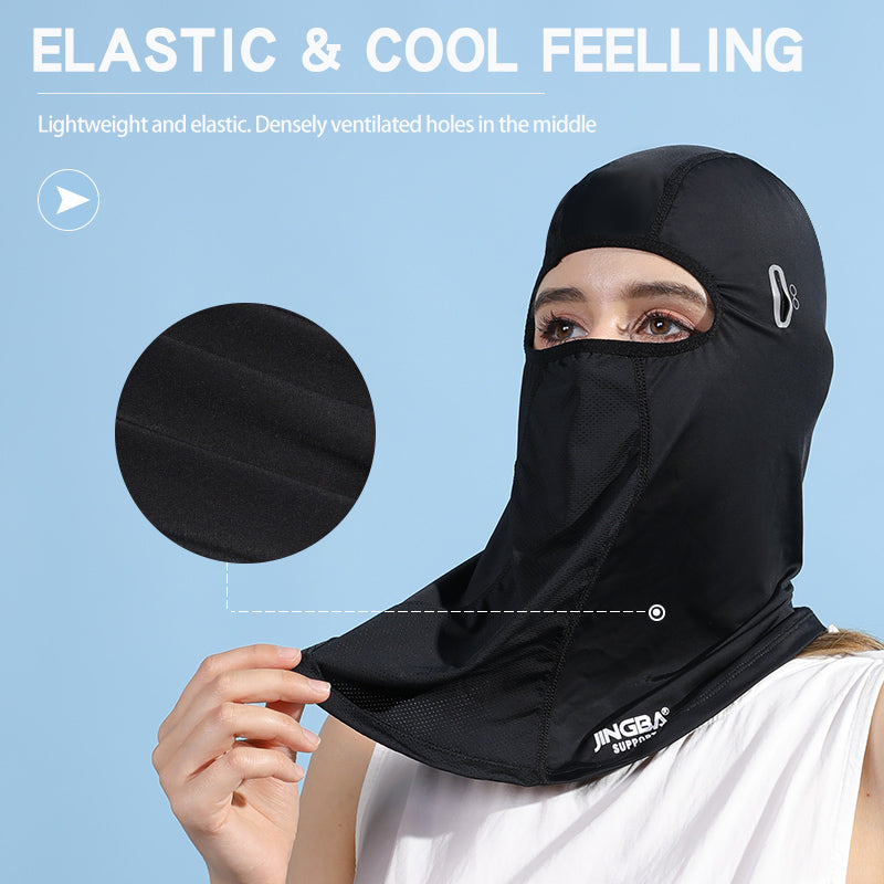 JINGBA SUPPORT 2155 cagoule masque facial avec lunettes trous de jambe protecteur UV moto Ski randonnée écharpe pour hommes/femmes