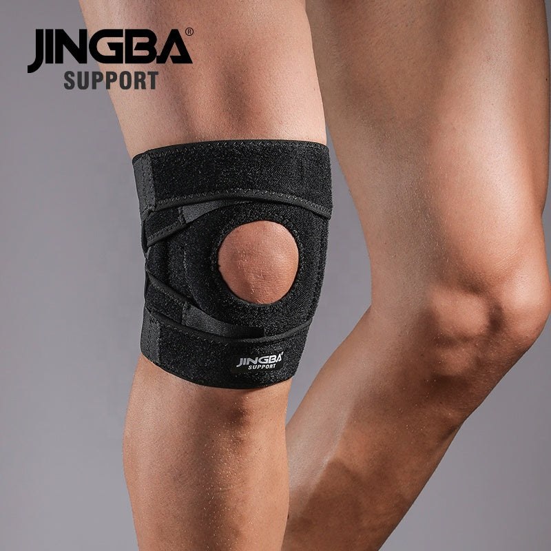 JINGBA SUPPORT 9038 Coolfit stabilisateur à séchage rapide sport genouillère orthèse rotule genouillères trou genou protéger pansement