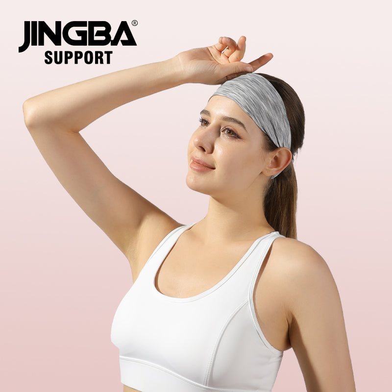 JINGBA SUPPORT 5155 Bandeau de sueur doux antidérapant pour femme pour le sport et le yoga, haute élasticité et doux pour la peau