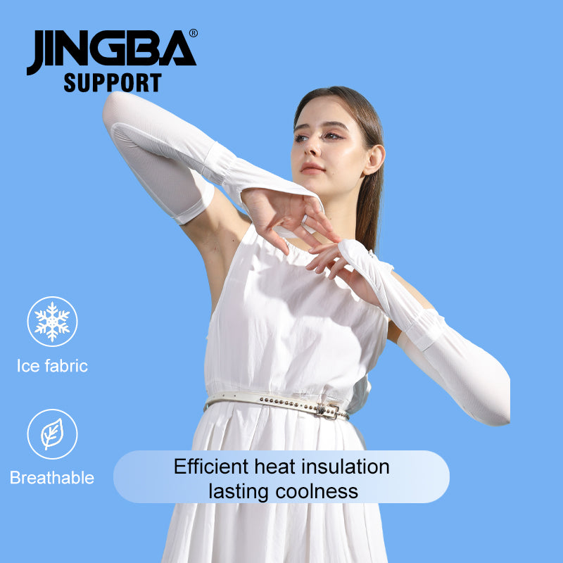 JINGBA SUPPORT 3945 bras soleil manches compression protection UV refroidissement pour hommes femmes été crème solaire cyclisme conduite golf course à pied