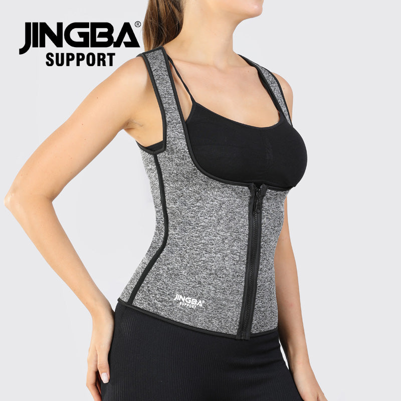 JINGBA SUPPORT 3380 Gym Fitness Néoprène Sport Sweat Vest Sauna Sport Gilet pour Sport Vie Quotidienne
