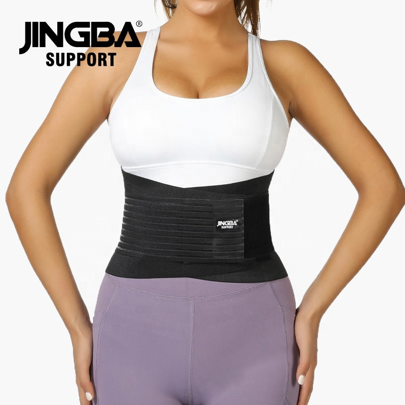 JINGBA SUPPORT 0052 Private Label Double Bretelles corset de perte de poids Minceur Taille Formateur Sueur Taille Trimmer Bande