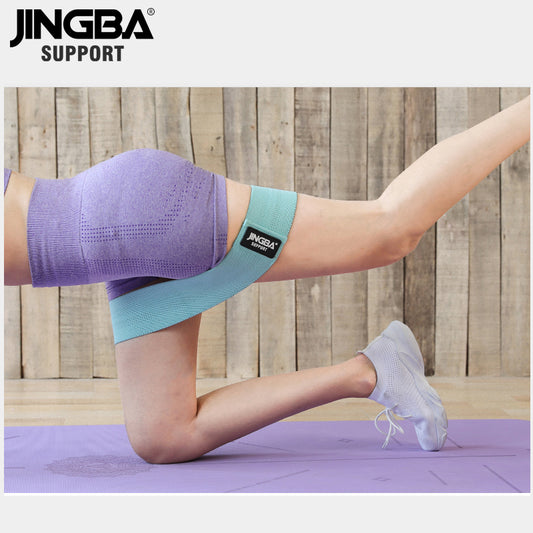 JINGBA SUPPORT 8924 Ensemble de bandes de résistance pour le yoga sportif pour l'entraînement des fesses, des jambes, des cuisses et des hanches avec de larges boucles pour le fitness
