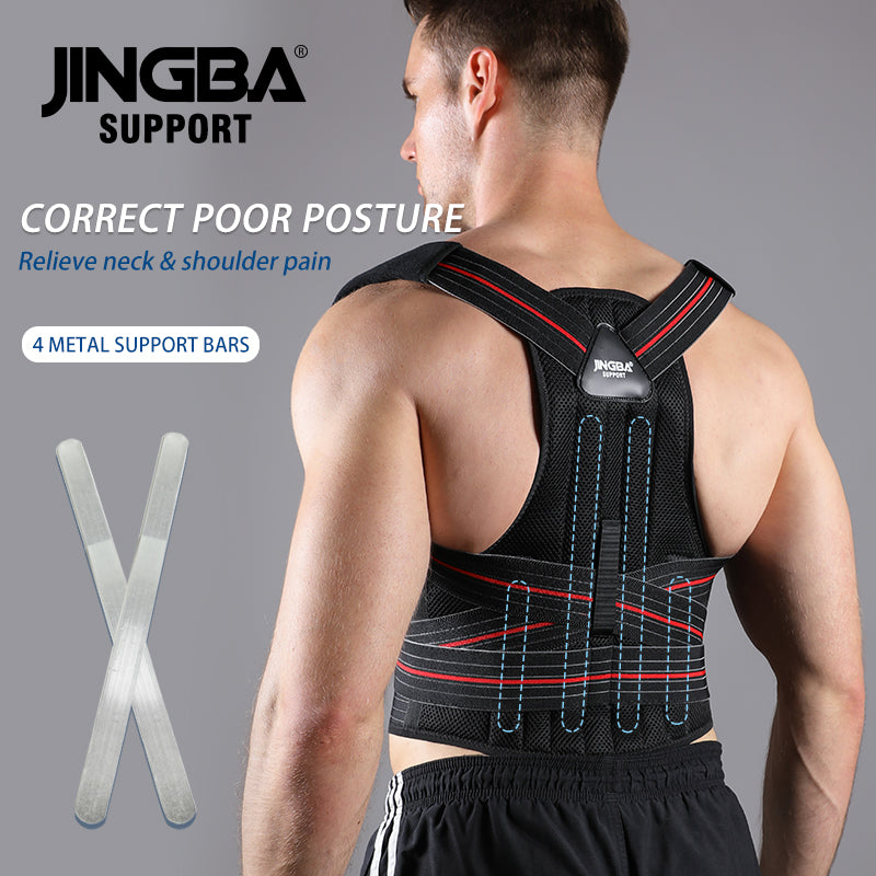 JINGBA SUPPORT 4102 gilet correcteur de Posture améliorer la Posture fournir un soutien lombaire orthèse d'épaule lombaire redresseur de dos