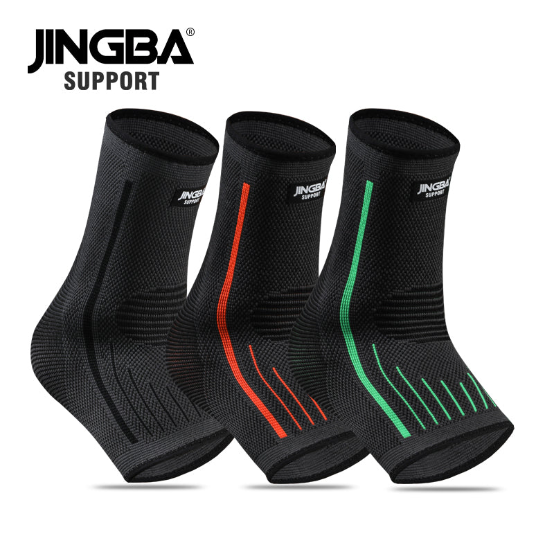JINGBA SUPPORT 9047A orthèse de soutien de la cheville haute élastique renforcer Protection sport cheville garde cheville manchon pied protéger