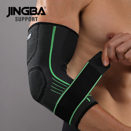 JINGBA SUPPORT 0137A Nylon Compression Élastique Bras-manches Coudières Basketball Protection tennis moto coudière