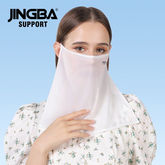 JINGBA SUPPORT 1055 Réglable Face Cover Neck Gaiter Foulard Masque Bandana doux Réutilisable Breath Freely Pure Color