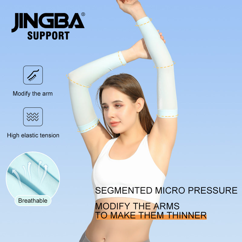 JINGBA SUPPORT 9945 gros glace soie lisse soleil Uv Protection manches extérieur moteur cyclisme basket-ball Golf manches de glace