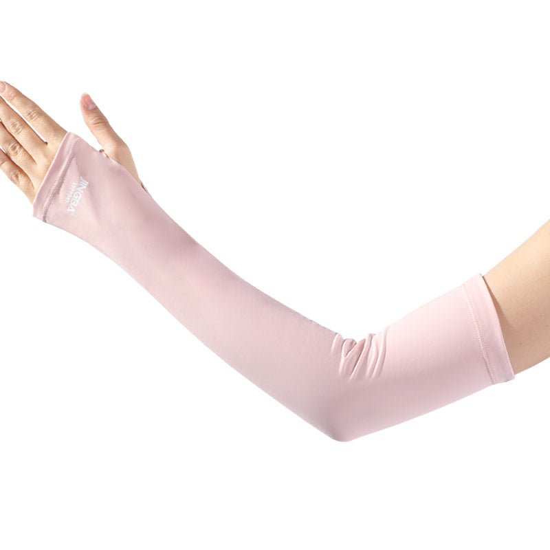 JINGBA SUPPORT 4945 chauffe-bras thermique été refroidissement cyclisme hiver bras manches couvre-bras avec trous pour les pouces pour hommes femmes