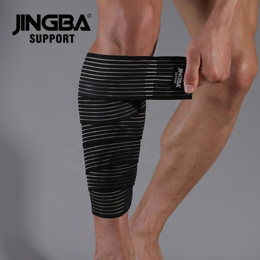 JINGBA SUPPORT 5224 Attelle de soutien du genou pour haltérophilie Super Heavy Duty Fitness Calf Wraps Bandage