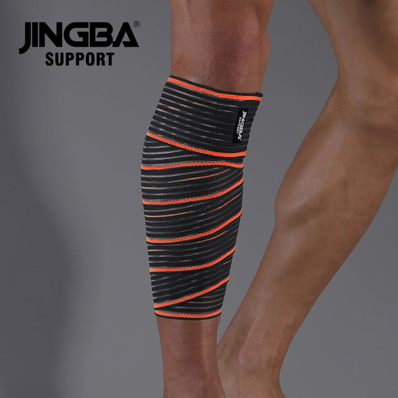 JINGBA SUPPORT 0324 Bandage de Genou de Levage Fitness Super Robuste pour Attelle de Genou de Veau Powerlifting