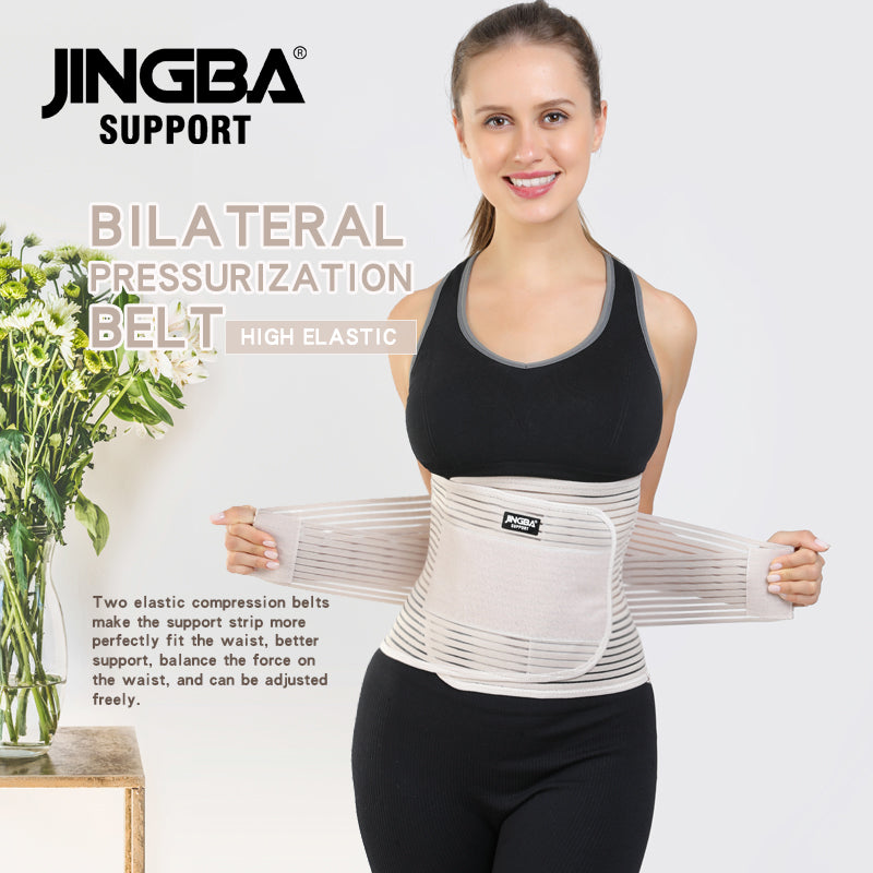 JINGBA SUPPORT 5052 haute qualité avancée chaude lombaire inférieure personnalisée double sangles sueur taille taille bande