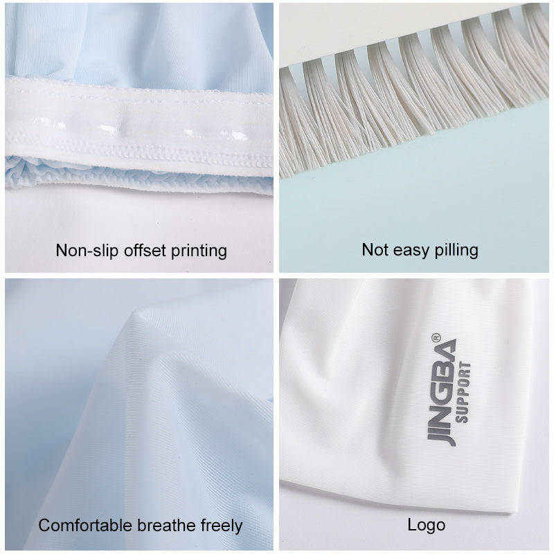 JINGBA SUPPORT 7945 longs gants en dentelle Ultra-minces Protection solaire contre les UV maille de refroidissement Tulle manches de protection solaire manches sans doigts