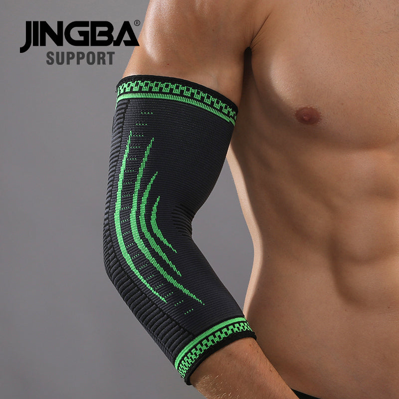 JINGBA SUPPORT 6037A Protection Sport Réglable Gardes Basketball Tennis Coudières Sport Bras manches