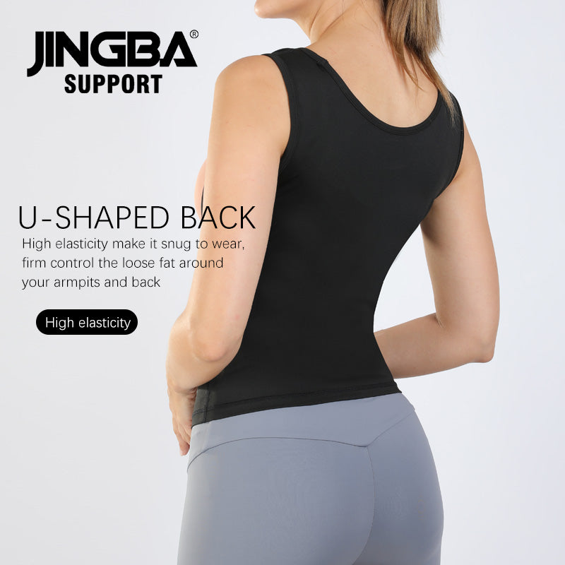 JINGBA SUPPORT 0001 - Débardeur amincissant en néoprène chaud pour homme et femme - Gilet de sauna en sueur pour le sport